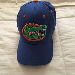 Men's Blue Cap with Orange and Green Logo